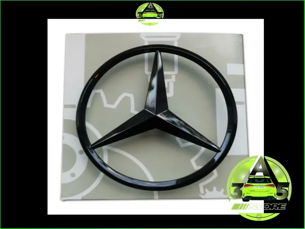 A35 Gloss Black Rear Badges Set