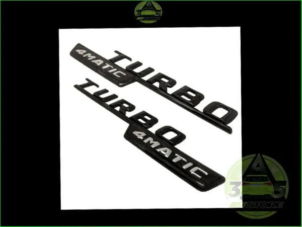 Turbo 4Matic Wing Badge (Gloss Black)